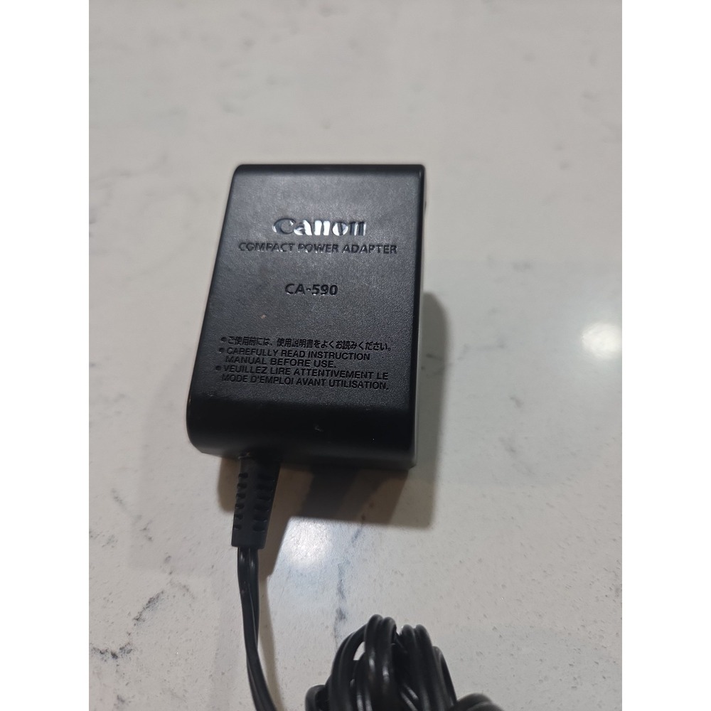 Genuine Canon CA-590 Compact Power Adapter OEM AC Charger Cord ZR800 ZR900 VIXIA